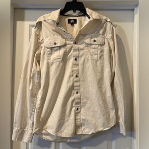 Rock & Republic Men’s White Button-Up Shirt